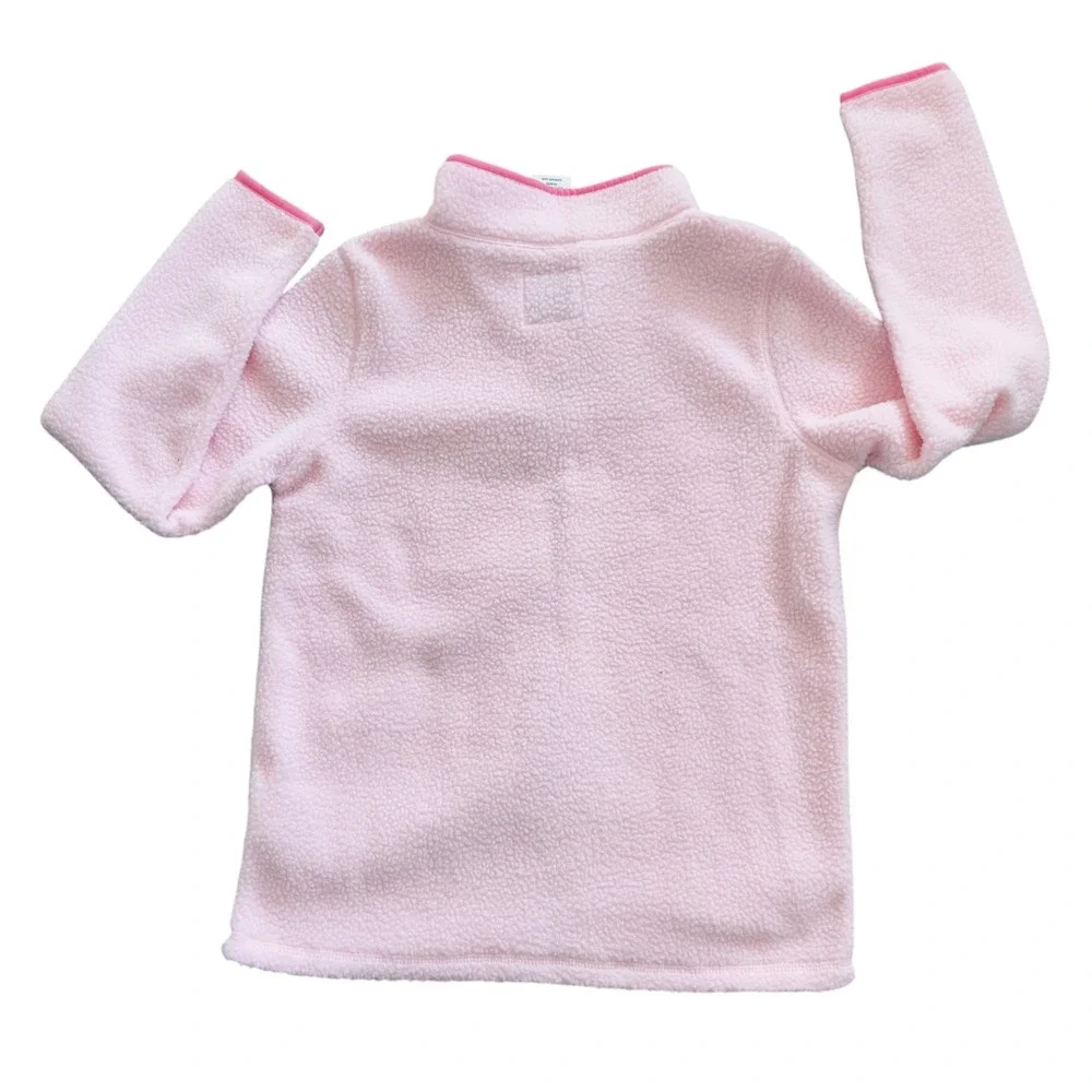 OshKosh B'gosh Kids Girls Pink Heart Fleece‎ Zip Up Jacket Size 12 12A